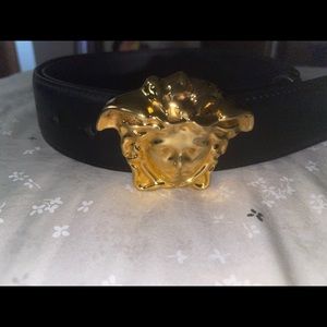 LA MEDUSA LEATHER BELT FLAT